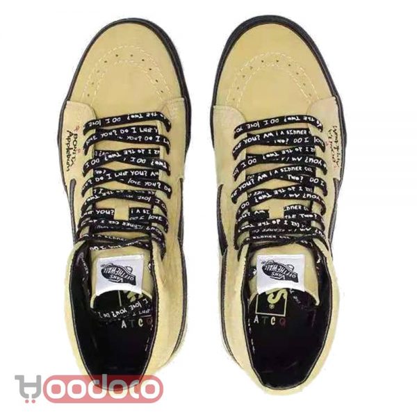 کفش ونس ساقدار خردلی vans sk8-hi slim mustard