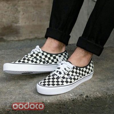 کفش ونس کلاسیک شطرنجی مشکی و سفید vans authentic checker black and white