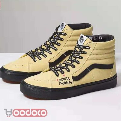 کفش ونس ساقدار خردلی vans sk8-hi slim mustard