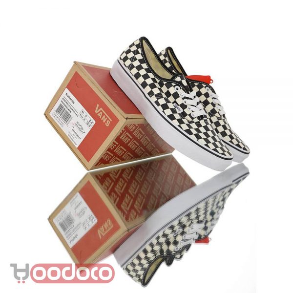 کفش ونس کلاسیک شطرنجی مشکی و سفید vans authentic checker black and white