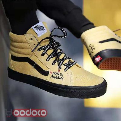 کفش ونس ساقدار خردلی vans sk8-hi slim mustard