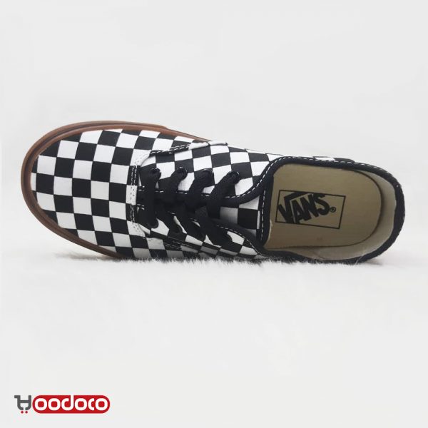 ونس کلاسیک شطرنجی مشکی زیر قهوه ای Vans Authentic checker black brown