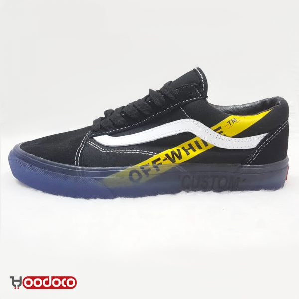 کفش ونس آف وایت مشکی زرد Vans Off white black yellow