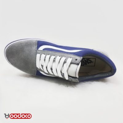 ونس اولد سکول طوسی آبی Vans Old Skool gray blue