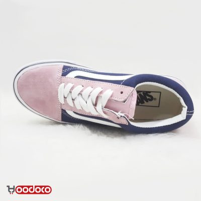 کفش ونس اولد اسکول صورتی سورمه ای Vans Old Skool pink and navy