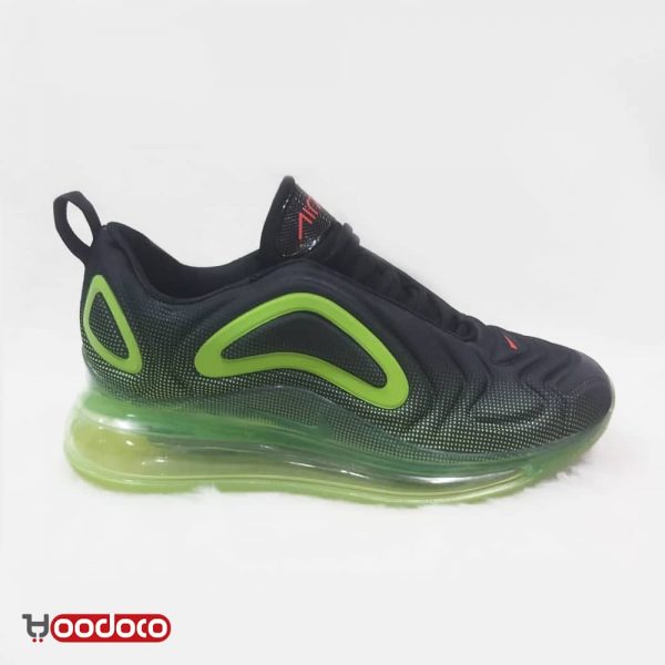 نایک ایرمکس 720 مشکی سبز شب نما Nike airmax 720 green black light