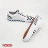 کفش ونس اولد اسکول سفید حاشیه شطرنجی Vans Old Skool checker wite