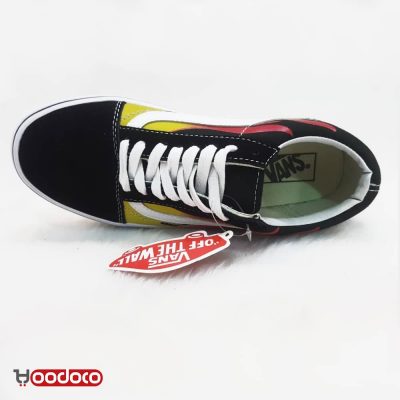 کفش ونس اولد اسکول آتشی مشکی Vans Old Skool fire black