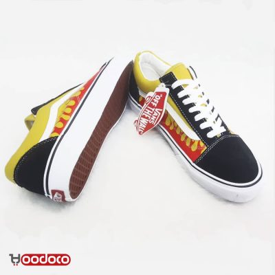 کفش ونس اولد اسکول آتشی زرد Vans Old Skool fire yellow