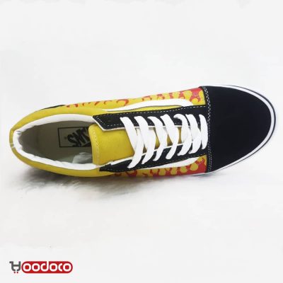 کفش ونس اولد اسکول آتشی زرد Vans Old Skool fire yellow