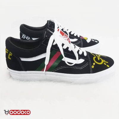 کفش ونس اولد اسکول گوچی مشکی Vans Old Skool gucci black