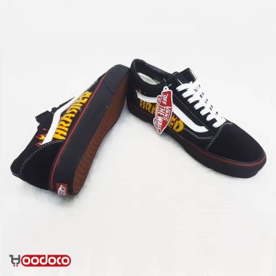 کفش ونس اولد اسکول تراشر مشکی Vans Old Skool thrasher black