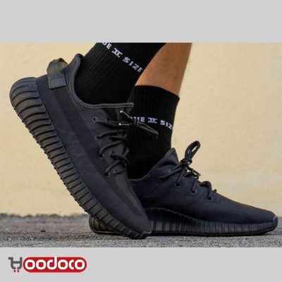 کتانی آدیداس یزی بوست ۳۵۰ وی۲ کیندر مشکی Adidas yeezy boost 350 v2 cinder black