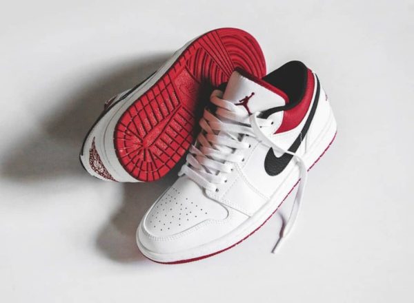 نایک ایر جردن ۱ بدون ساق قرمز لاکی Nike air Jordan 1 low lucky red