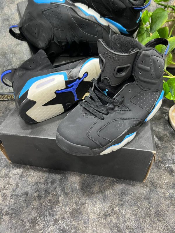 نایک ای جردن ۶ مشکی زیر آبی Nike air jordan 6 unc - Image 4