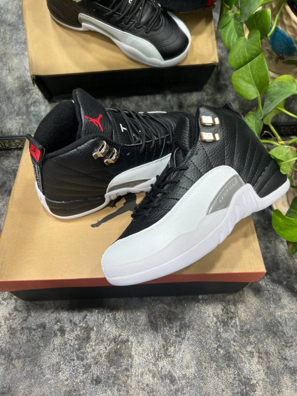 نایک ایر جردن ۱۲ رترو مشکی سفید Nike air jordan 12 Retro black white - Image 4