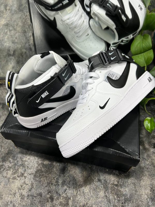 نایک ایر فورس ۱ ساقدار یوتیلیتی سفید Nike air force 1 utility mid white - Image 4