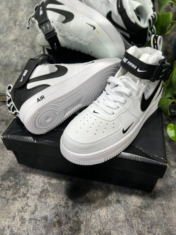 نایک ایر فورس ۱ ساقدار یوتیلیتی سفید Nike air force 1 utility mid white - Image 5