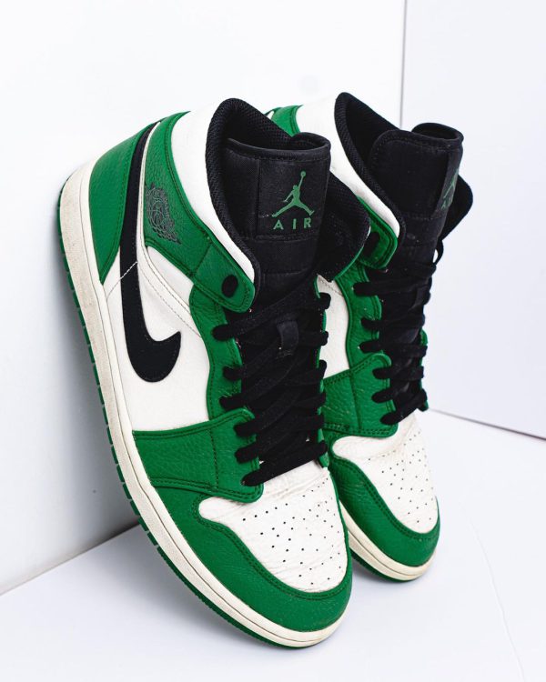 نایک ایر جردن ۱ ساقدار پاین سبز Nike air Jordan 1 high pine green