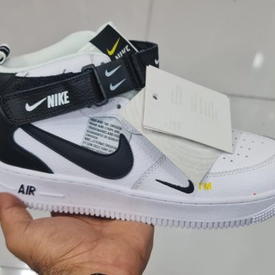 کتانی نایک ایر فورس ۱ یوتیلیتی نیم ساق سفید Nike air force 1 utility mid white