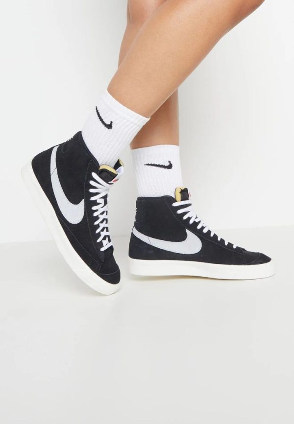 نایک بلیزر ساقدار ۷۷ مشکی Nike blazer mid 77 black