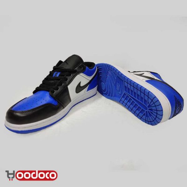 نایک ایر جردن ۱ بدون ساق آبی تو Nike air Jordan 1 low blue toe - Image 3