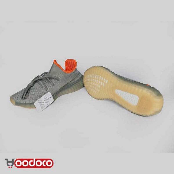 آدیداس یزی بوست ۳۵۰ وی۲ طوسی داخل نارنجی Adidas yeezy boost 350 v2 grey orange inside - Image 2