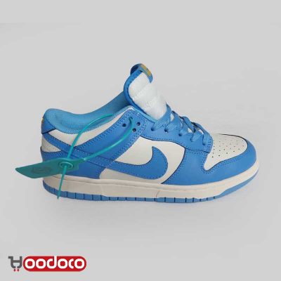 کتانی اس بی دانک بدون ساق آبی سفید Nike sb dunk low blue and white