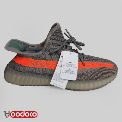 کتانی آدیداس یزی بوست ۳۵۰ وی۲ طوسی نارنجی Adidas yeezy boost 350 v2 grey and orange