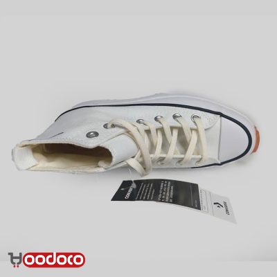 کفش کانورس آل استار ساقدار استار هایک سفید Converse all star high star hike white