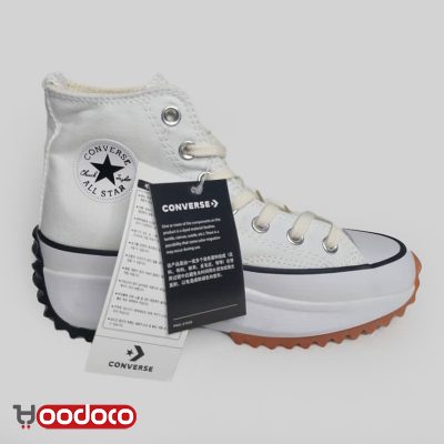 کفش کانورس آل استار ساقدار استار هایک سفید Converse all star high star hike white