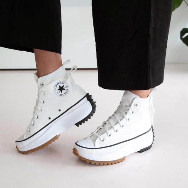 کانورس ساقدار استارهایک سفید Converse all star high star hike white