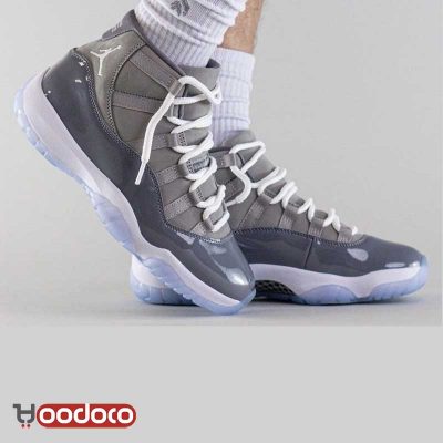 کتانی ایر جردن ۱۱ طوسی Nike air jordan 11 grey