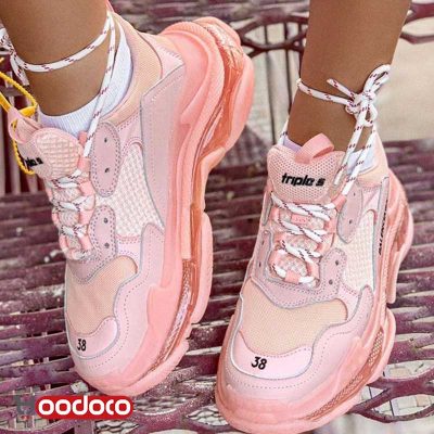 کفش بالنسیاگا تریپل اس هلویی Balenciaga triple s peach