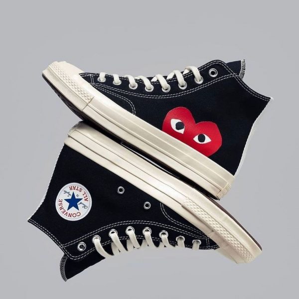 کتانی کانورس آل استار ساقدار پلی مشکی Converse all stars play black