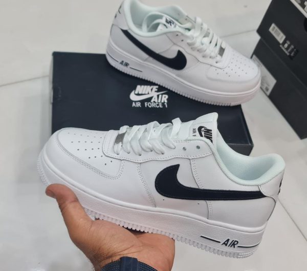 نایک ایرفورس سفید تیک مشکی Nike air force white