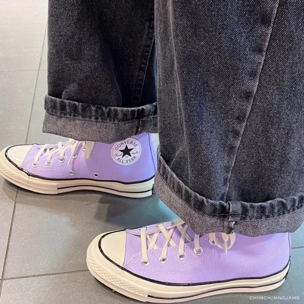 کانورس آل استار ۱۹۷۰ ساقدار یاسی Converse all star 1970 high purple - Image 2