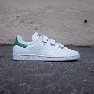 آدیداس استن اسمیت چسبی سفید سبز Adidas Stan Smith white green