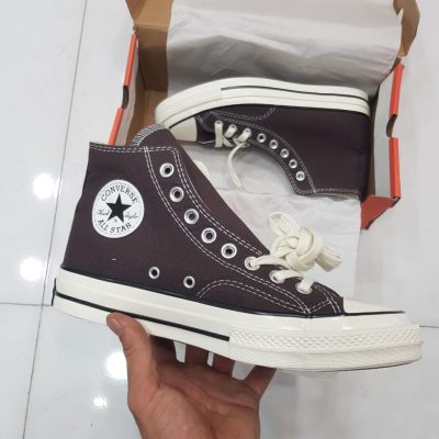 کتانی کانورس آل استار ۱۹۷۰ ساقدار قهوه ای Converse all star 1970 high brown