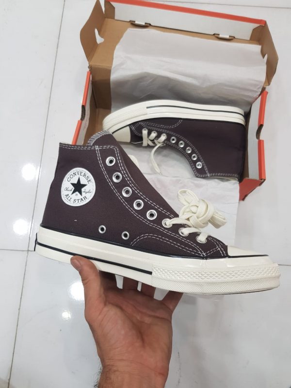 کتانی کانورس آل استار ۱۹۷۰ ساقدار قهوه ای Converse all star 1970 high brown