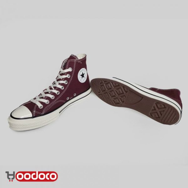 کانورس آل استار ۱۹۷۰ ساقدار زرشکی Converse all star 1970 high Crimson - Image 2