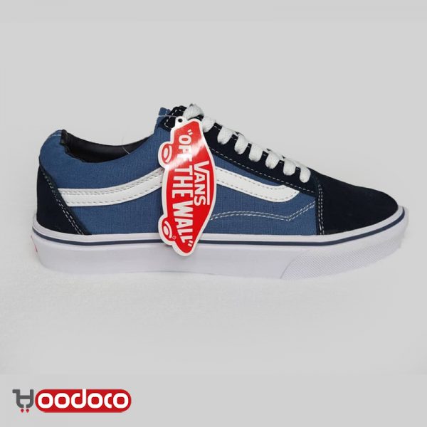 ونس اولد اسکول آبی مشکی Vans old skool blue and black