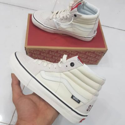 ونس اسکیت ساقدار سور کرمی Vans sk8 hi slim sour cream