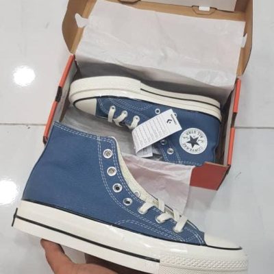 کانورس آل استار 1970 ساقدار آبی نفتی Converse all star 1970 water blue