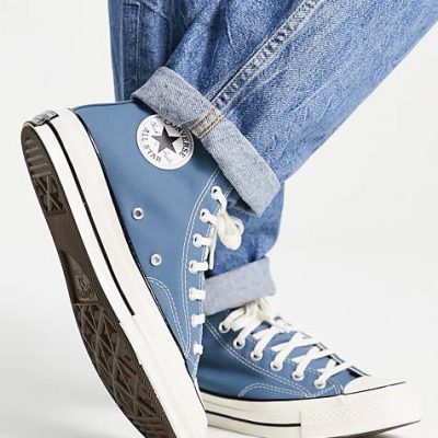 کانورس آل استار 1970 ساقدار آبی نفتی Converse all star 1970 water blue