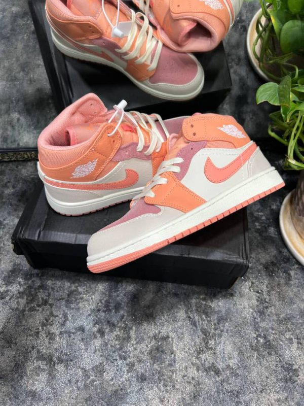 نایک ایر جردن ۱ ساقدار اپریکات نارنجی Nike air jordan 1 apricot - Image 3