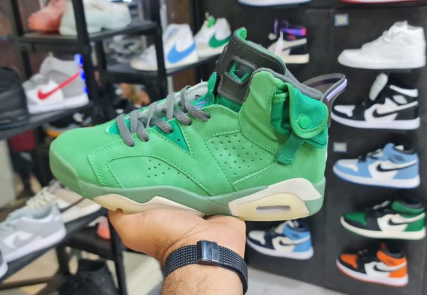 نایک ایر جردن ۶ سبز جیر Nike air jordan 6 Travis scott green