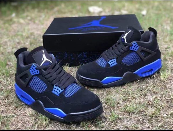 نایک ایر جردن ۴ آبی مشکی Nike air jordan 4 black blue