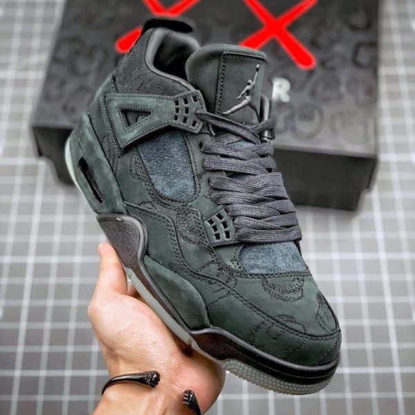 نایک ایر جردن ۴ کواز مشکی جیر Nike air jordan 4 kwas black - Image 2