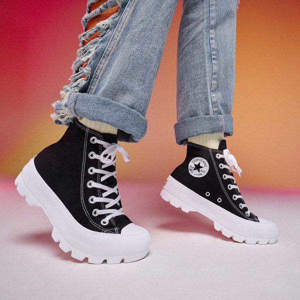 کانورس آل ستار ساقدار لاگد مشکی Converse all star chuck Taylor lugged